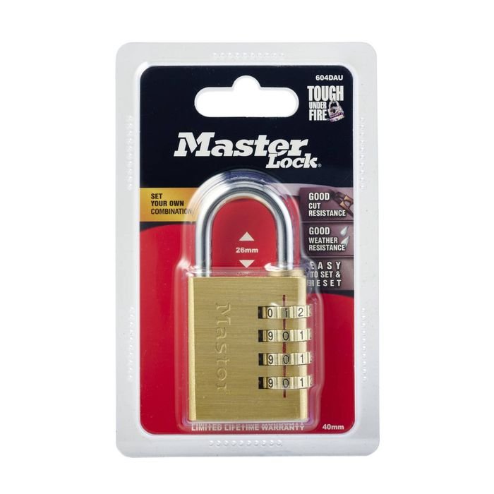 Resettable Combination Padlock 40mm
